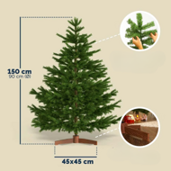Umelý vianočný stromček FROST, 150cm, zelená
