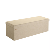 Taburet s úložným priestorom EDMUND 115x38x38cm, béžová
