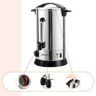 Varič na víno/čaj COZY, 20l, strieborná