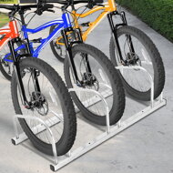 Stojan na 3 bicykle BIKE, 84x32x27cm, strieborná