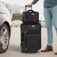 Sada cestovných kufrov TRAVEL, 5-dielna, čierna