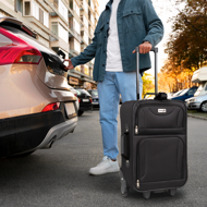 Sada cestovných kufrov TRAVEL, 5-dielna, čierna