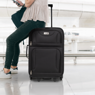 Sada cestovných kufrov TRAVEL, 5-dielna, čierna