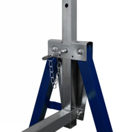 Teleskopické lešenárske kozy DANNY, sada 2 ks, max. 200 kg, 69x57x81-130cm, strieborná/modrá