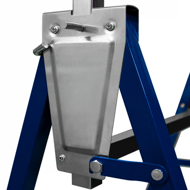 Teleskopické lešenárske kozy DANNY, sada 2 ks, max. 200 kg, 69x57x81-130cm, strieborná/modrá