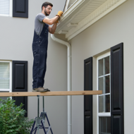 Teleskopické lešenárske kozy DANNY, sada 2 ks, max. 200 kg, 69x57x81-130cm, strieborná/modrá