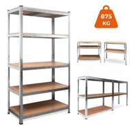 Regál s vysokou nosnosťou HEAVY, max 875kg, 90x40x180cm, strieborná