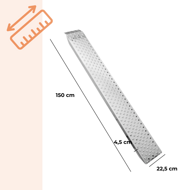 Nájazdové rampy na auto MARA, sada 2ks, 400kg, 150cm, oceľová