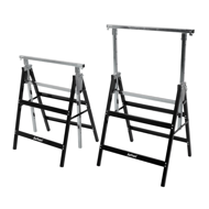 Teleskopické lešenárske kozy DANNY, sada 2 ks, max. 200 kg, 60 x 56 x 81-130cm, strieborná/čierna