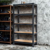 Regál s vysokou nosnosťou HEAVY, max. 875kg, 90x40x180cm, čierna