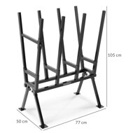 Koza na pílenie dreva AXEL,  80 x 54 x 103 cm, čierna