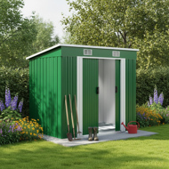 Záhradný domček na náradie L, 196x122x182cm,  zelená