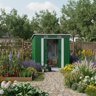 Záhradný domček na náradie L, 196x122x182cm,  zelená