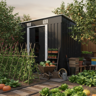 Záhradný domček na náradie L, 196x122x182cm,  antracitová