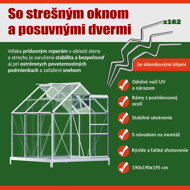 Skleník záhradný z polykarbonátu
