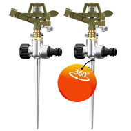 Impulzný zavlažovač trávnika SVEN s hrotom, 2 ks, 29cm