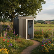 Záhradný domček na náradie M, 162x86x181cm, antracitová