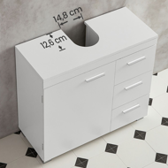 Skrinka pod umývadlo IVY, 30x70x64cm, biela