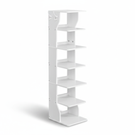 Botník CINDY, 6 úrovní, 30x26,4x110,4cm, biela