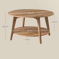 Konferenčný stolík NORDIC, 80x45cm, hnedá