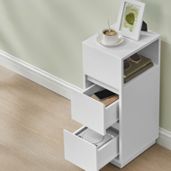 Nočný stolík ROBIN, 30x25x65cm, biela