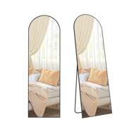 Zaoblené zrkadlo UMBRA, 160x50cm, čierna