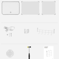 Organizér na topánky KIMBERLY, 10 boxov, biela/priesvitná