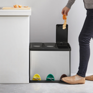 Kôš na separovanie odpadu SORT 24l (3x8l), oceľová