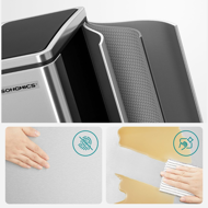 Kôš na separovanie odpadu SORT 30l (2×15l), strieborná/čierna