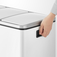 Kôš na separovanie odpadu SORT 54l (3x18 l) + vrecia na odpadky, biela