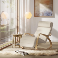 Hojdacie kreslo, leňoška SWING nosnosť 150kg, 67x115x91cm, béžová