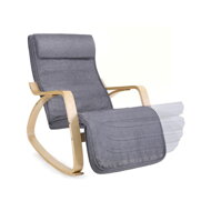 Hojdacie kreslo, leňoška SWING nosnosť 150kg, 67x115x91cm, sivá