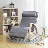 Hojdacie kreslo, leňoška SWING nosnosť 150kg, 67x115x91cm, sivá