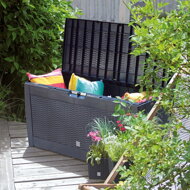Odkladací box RATO, 310l, 119x48x60cm, antracitová