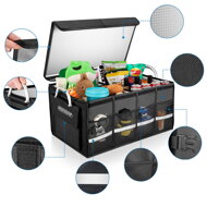 Organizér do kufra auta LEROY, 63 L, 60x35x30cm, čierna