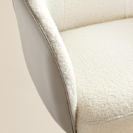 Kancelárska stolička SABINA, max. 110kg, biela/béžová