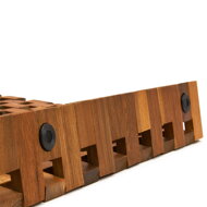 Kúpeľňová predložka CUBE, akáciové drevo 80x50x1cm, hnedá