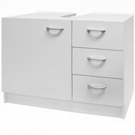 Skrinka pod umývadlo s 3 zásuvkami SILKE, 63x30x54cm, biela