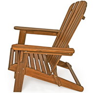 Záhradné lehátko ADIRONDACK, sklápacie, 69x84x94cm, prírodná hnedá