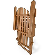 Záhradné lehátko ADIRONDACK, sklápacie, 69x84x94cm, prírodná hnedá