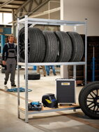 Regál na pneumatiky – regál pre ťažký náklad – 180 x 120x 40 cm – 795 kg