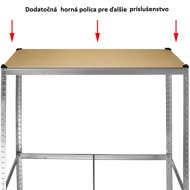 Regál na pneumatiky – regál pre ťažký náklad – 180 x 120x 40 cm – 795 kg