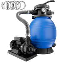 Piesková filtrácia k bazénu AQUA, 10 200 l/h, modrá