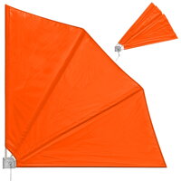 Balkónový slnečník na stenu oranžový 140x140cm