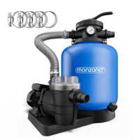 Piesková filtrácia k bazénu AQUA s predfiltrom, 13 200 l/h, modrá