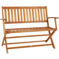 Záhradná lavica z eukalyptového dreva 120x55x90 cm – certifikát FSC®