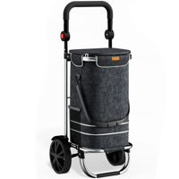 Nákupná taška na kolieskach EASY, 50l, čierna