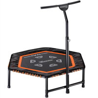 Fitness trampolína MZFT120 čierna Ø120x35 cm