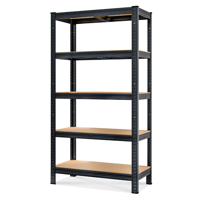 Regál s vysokou nosnosťou HEAVY, max. 875kg, 90x40x180cm, čierna