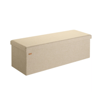 Taburet s úložným priestorom EDMUND 115x38x38cm, béžová